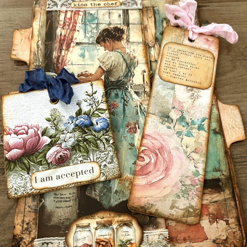 Crash Your TRASH Ep 32 - Up-cycled Clothing Tags &amp; Book Wrap Ephemera