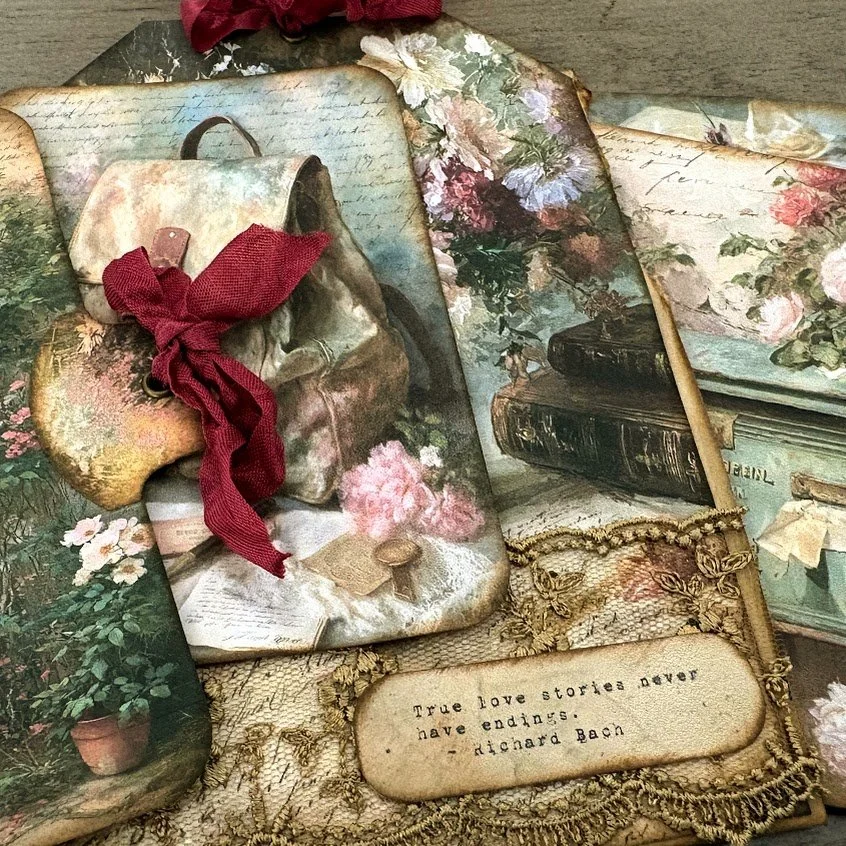 Quick Friday Makes #2 - Shabby Chic Window Pocket from Junk Mail Envelope