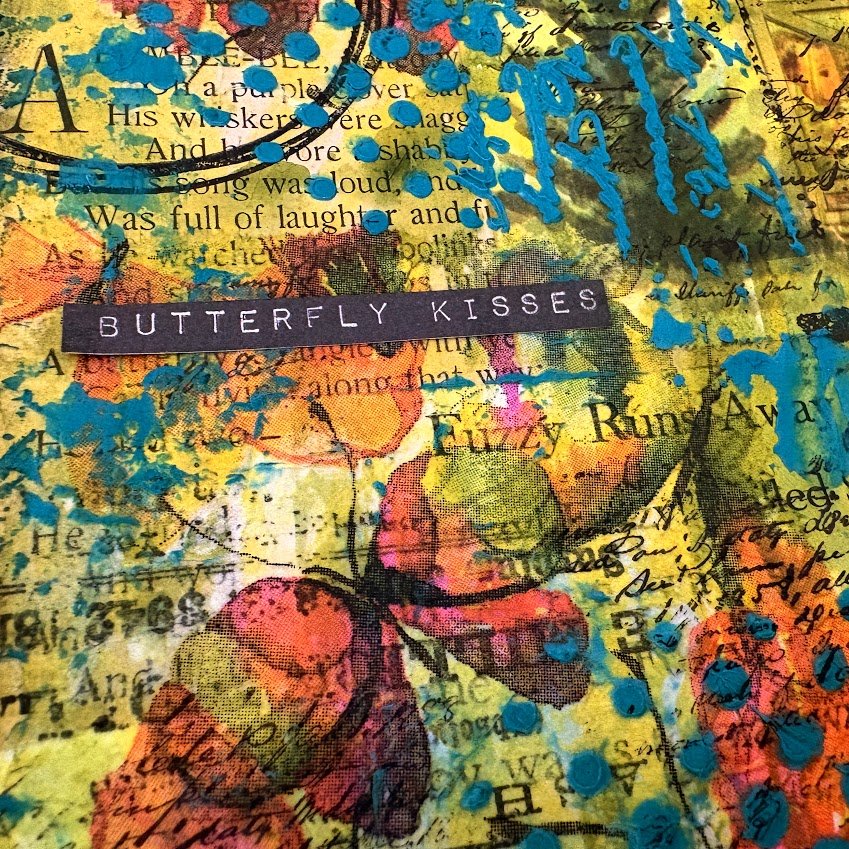 Butterfly Kisses | Easy Mixed Media Journal Page