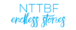NTTBF endless stories logo in blue text