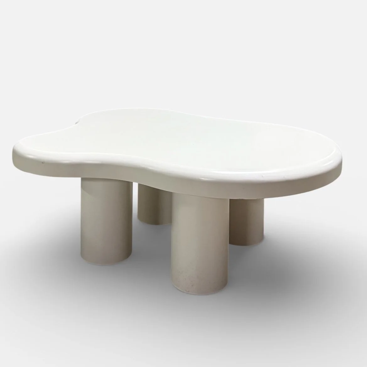 Sculptural White Coffee Table
