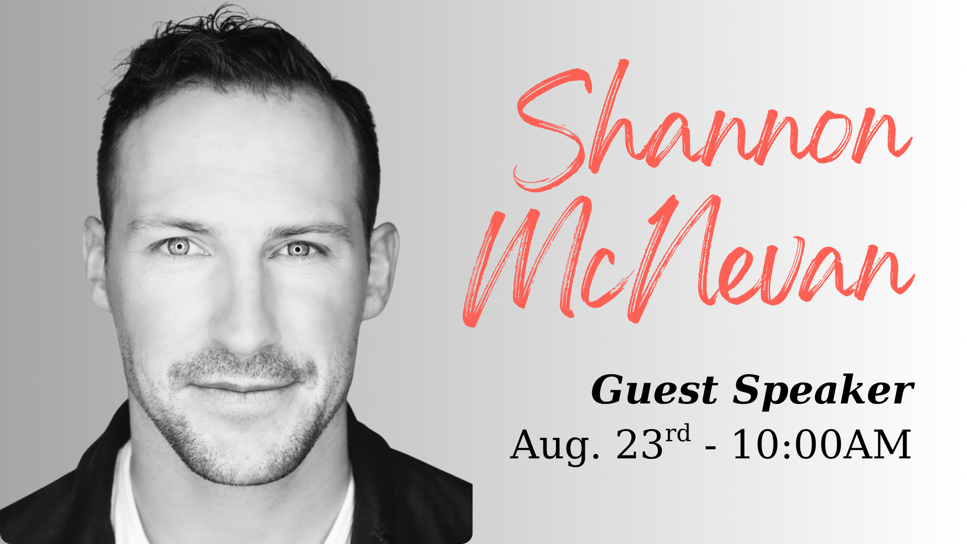 Shannon McNevan - Guest Speaker