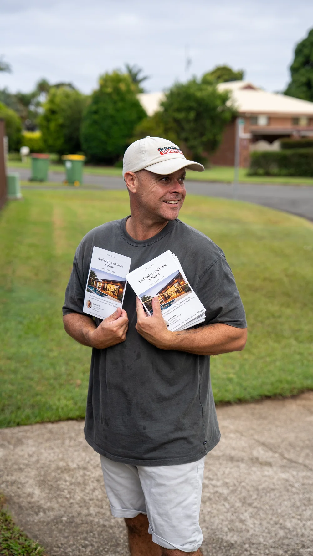 Printed flyers ready for letterbox delivery