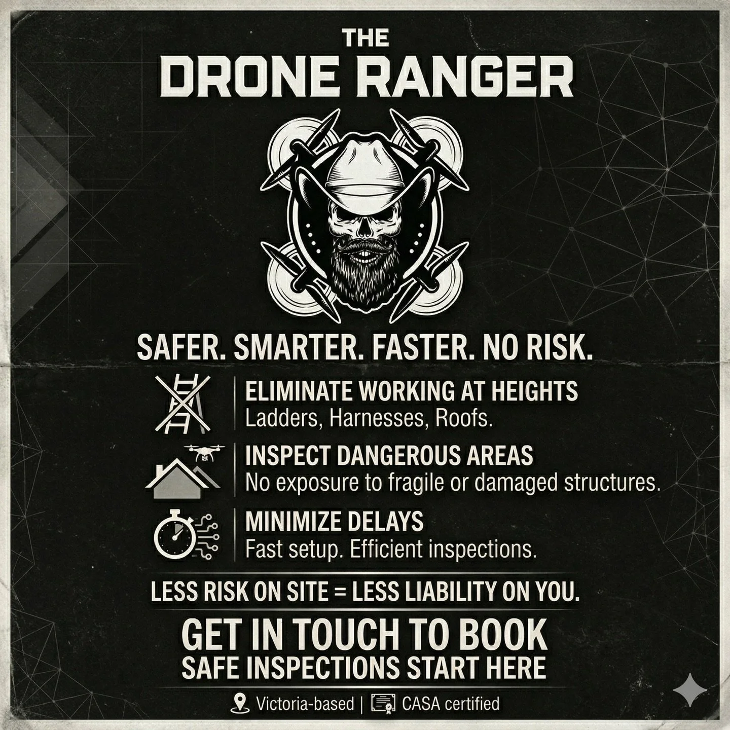 When it comes to high-risk inspections, it&rsquo;s time to trade the ladders and ropes for a smarter, far safer solution. 🚁🎥 

Working at heights remains one of the biggest safety risks on site. Let&rsquo;s work to eliminate that danger entirely.

