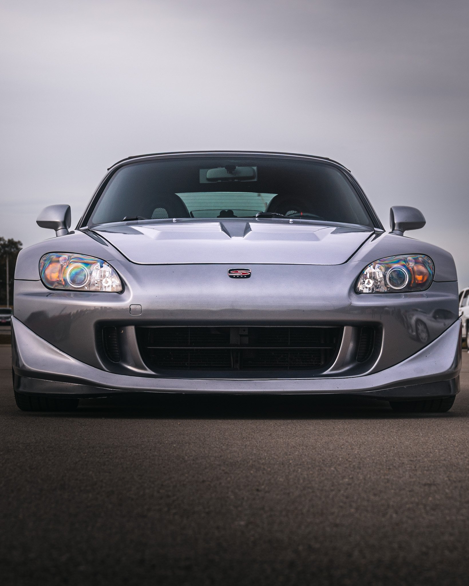 hero shot of a Honda S2000 at Nashville Cars & Coffee