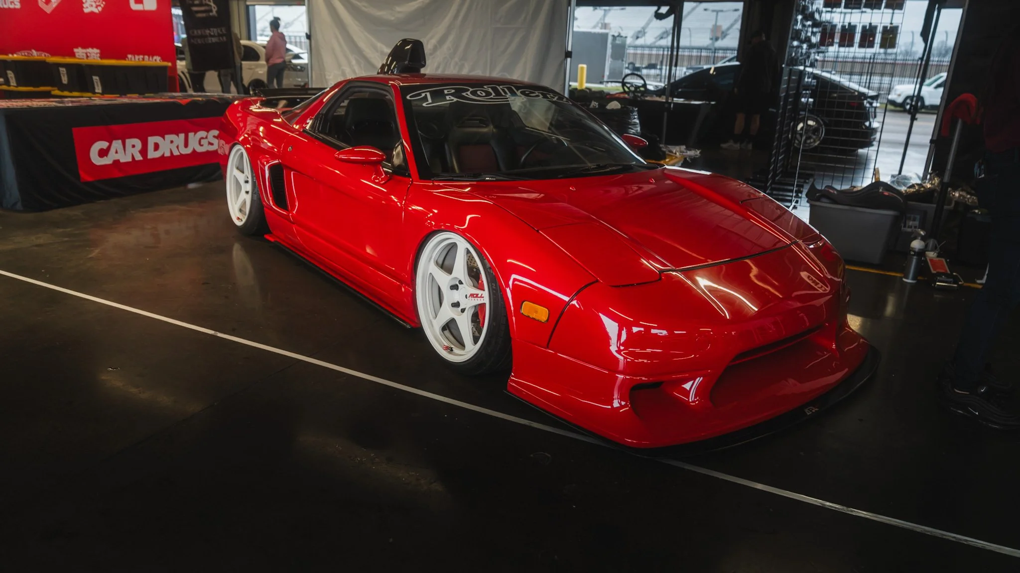 Red Acura NSX at Stoopid cold by slammed enuff at Nashville super speedway