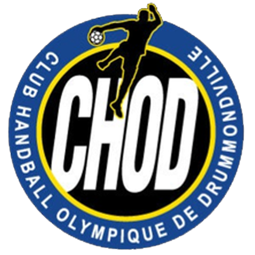 Logo of the Chod Club, a handball and drumming organization, featuring a silhouette of a person kicking a soccer ball within a circular emblem.