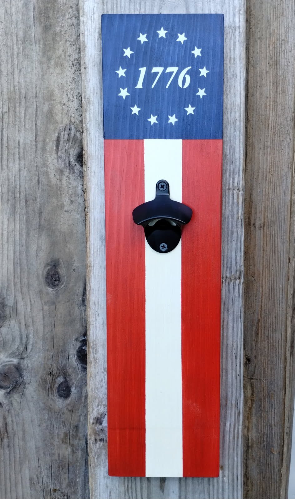 Patriotic Wall Bottle Opener