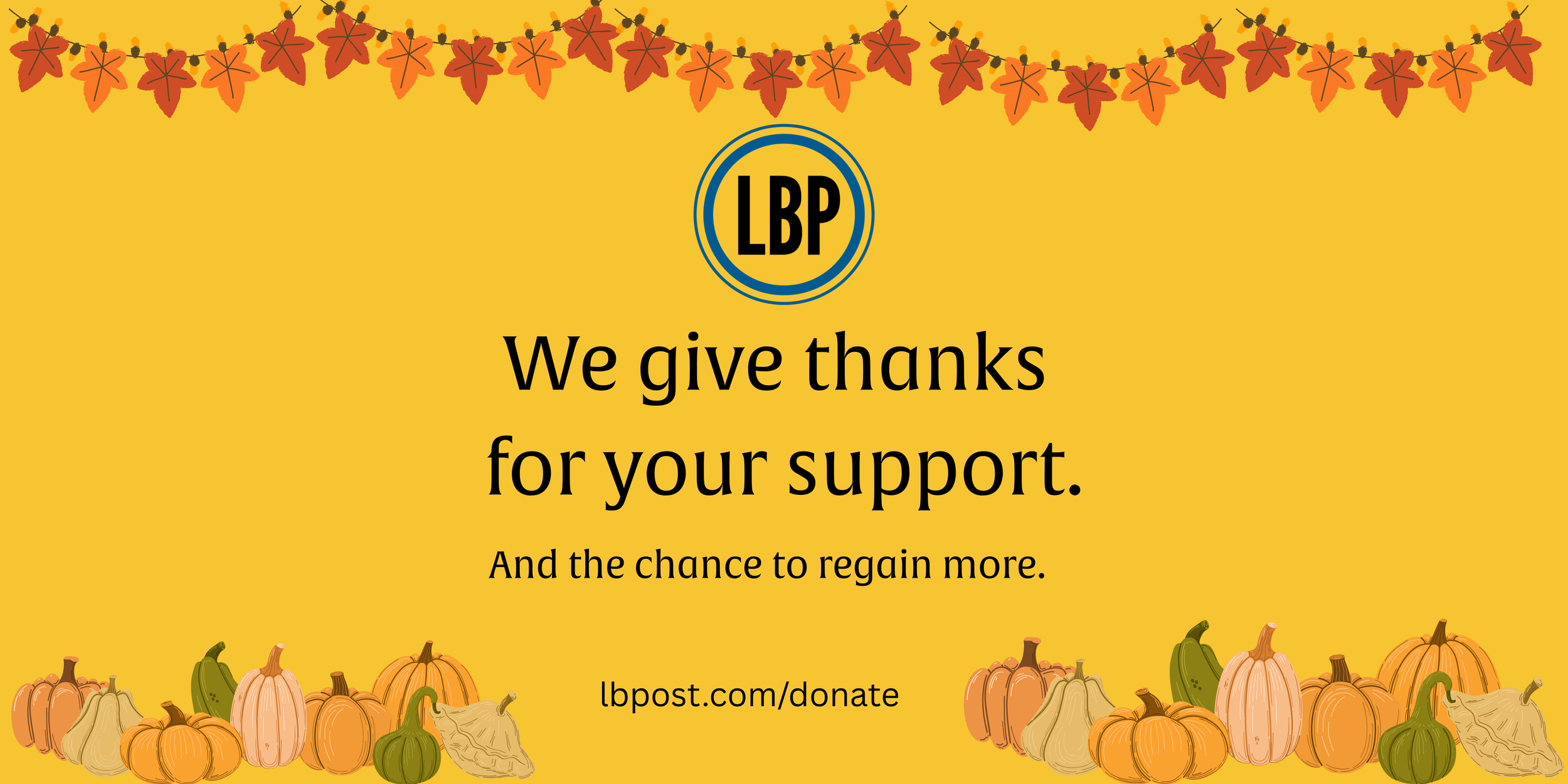 Visual asset  developed for Long Beach Post’s year-end and seasonal fundraising efforts.