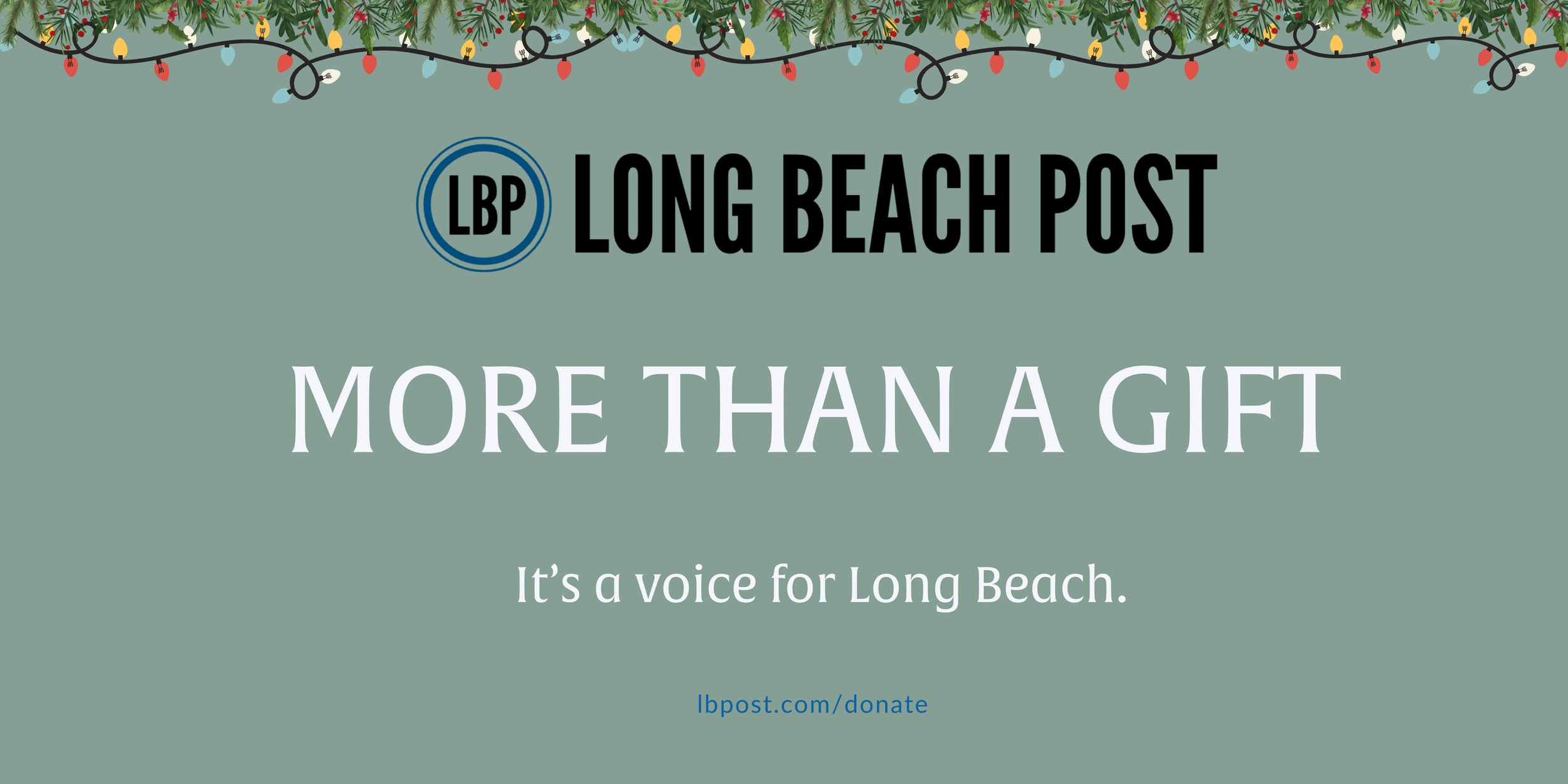 Seasonal holiday donation banner