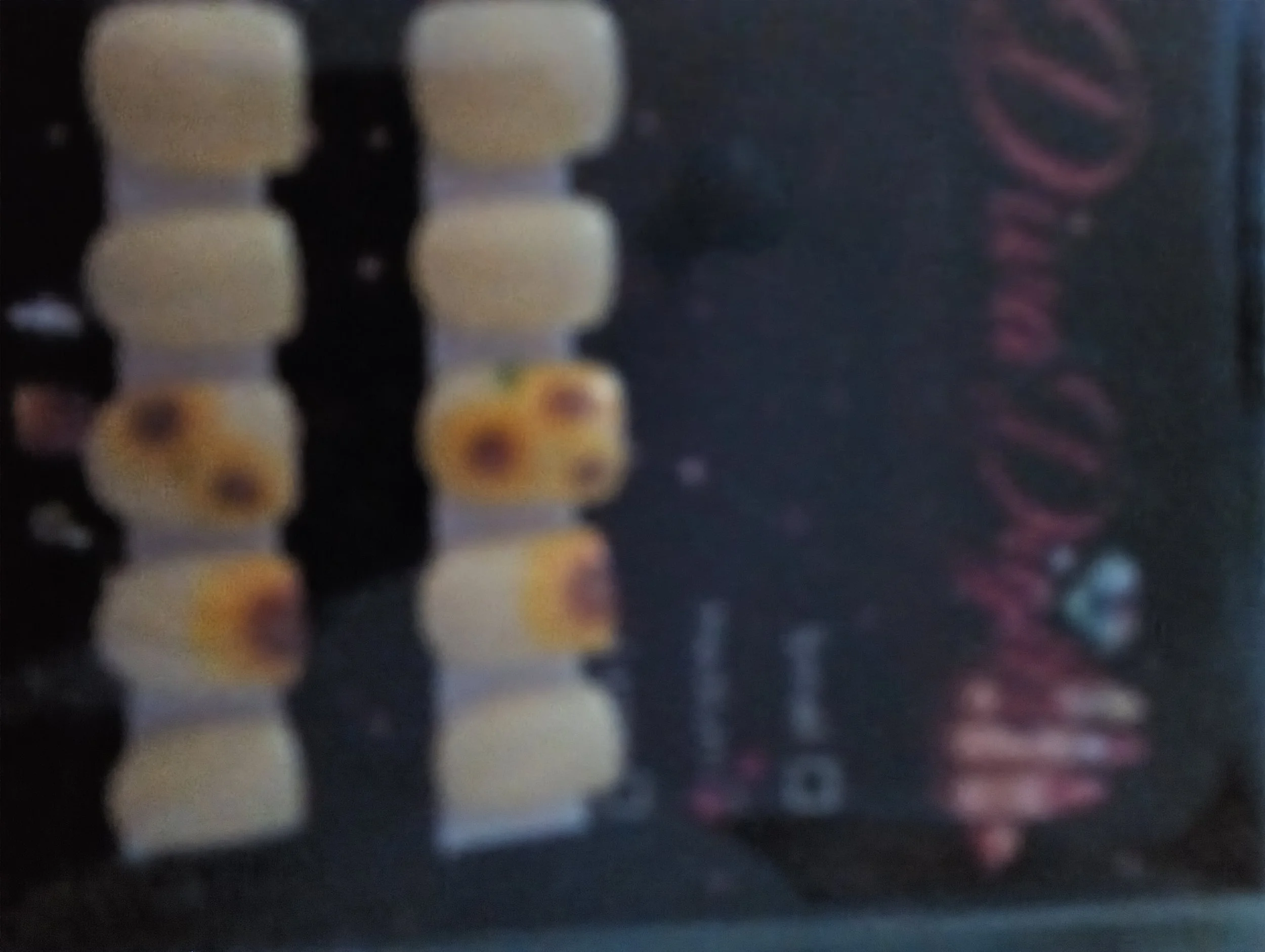 10 Set Gel Reusable Press On Nails Size M Pastel Yellow Sunflower Accents Square Short