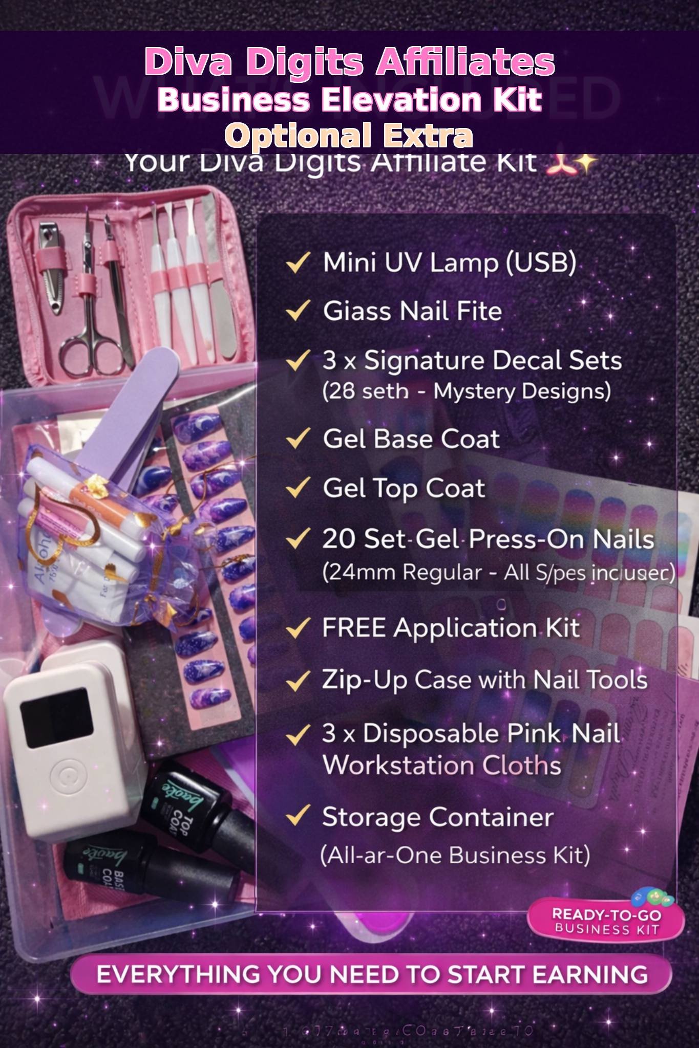 Diva Digits Affiliate Business Elevation Kit – Optional Extra