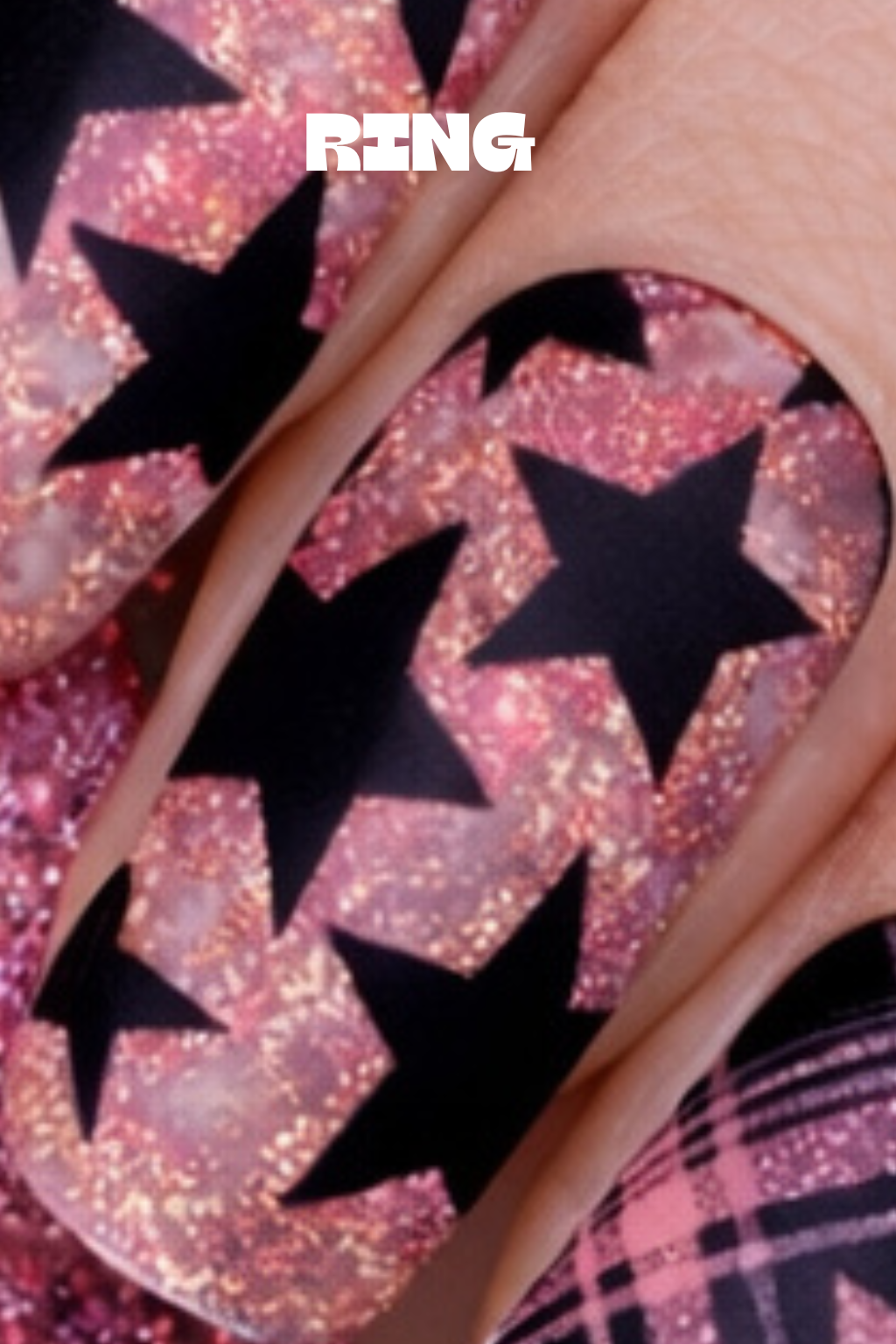 PINK RIOT PLAID STARLET RING NAIL DECALS DIVA DIGITS.png