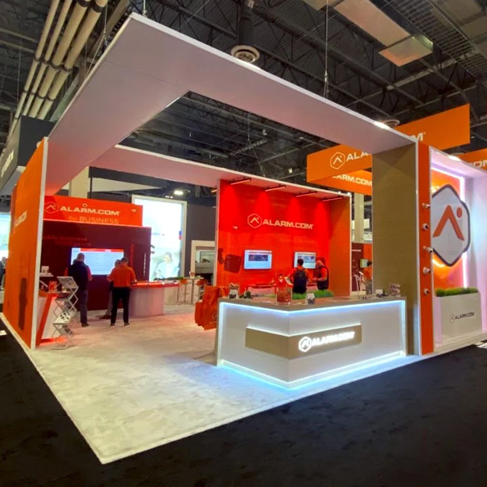 The Mega Creative Company and Megan Dotson work with Alarm.com to create event tradeshow booth displays