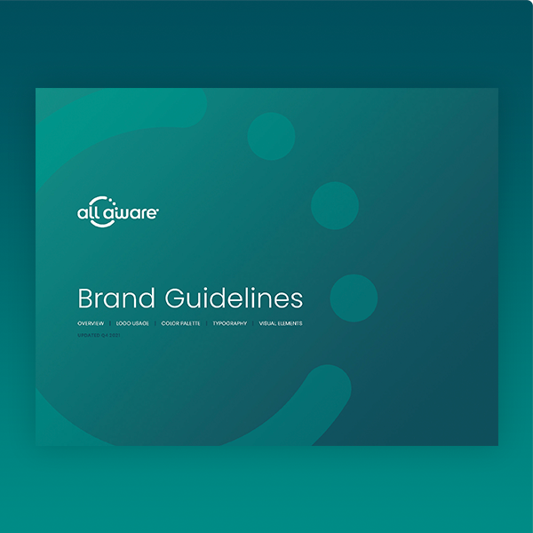 Branding, Visual Identity System, and Logo design by The Mega Creative Company for All Aware