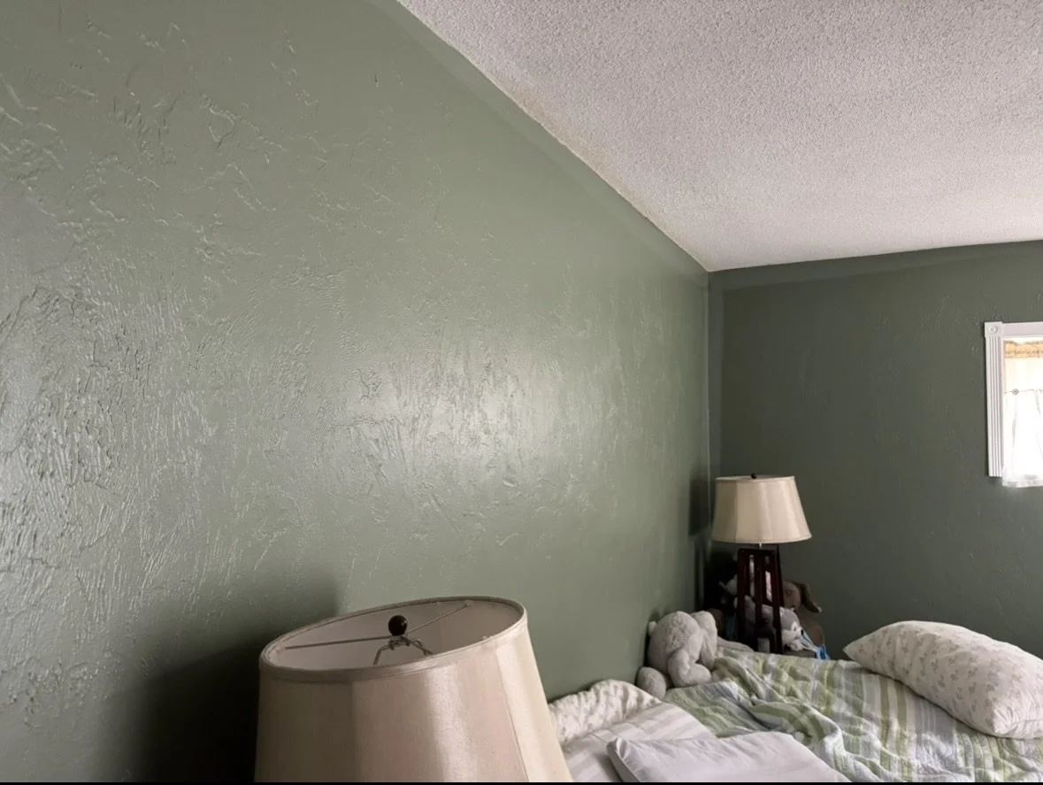 Why does my cut-in look different from the rest of the wall?