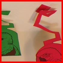 Tropical Birds Dangle-Bobs Pattern Set