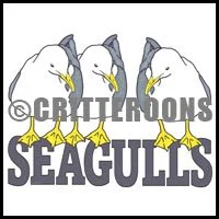 Seagulls Peering Door & Dangle-Bob Pattern Set