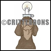 Candle Dachshund Door Pattern