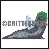 Arctic Seal Pup Critter Pattern