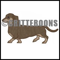 Dachshund Wagging Critter Pattern