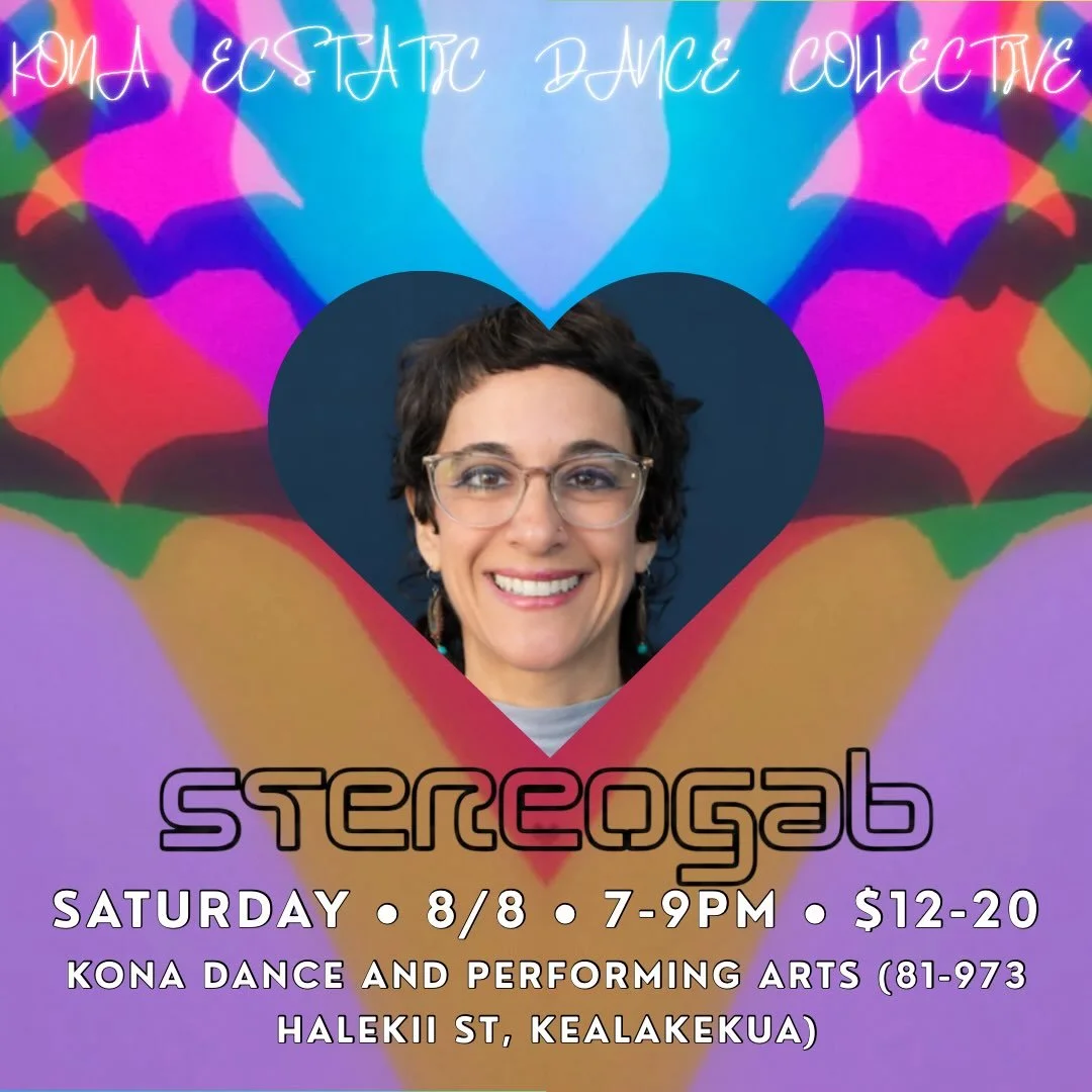 🌊
Saturday 8.8 🌗 Kāloa-pau
7-9pm Ecstatic Dance set by Stereogab
📍Kona Dance and Performing Arts
Dance Entry: $12-20
🌊

For Stereogab, music is life! Her first words were soon followed by Beatles lyrics, and one of her earliest memories is of her