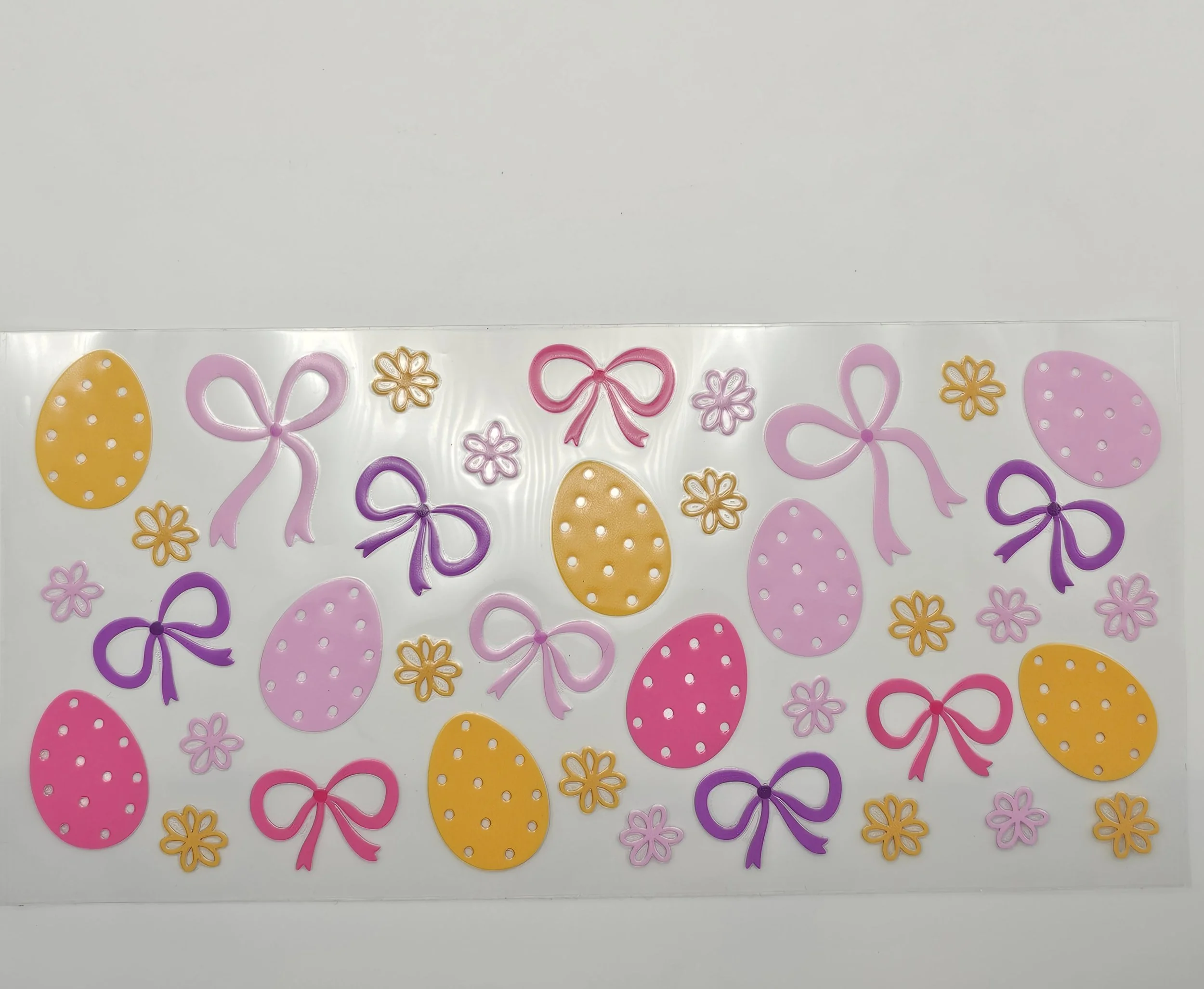 Easter Bow Garden - 16oz UV DTF wrap