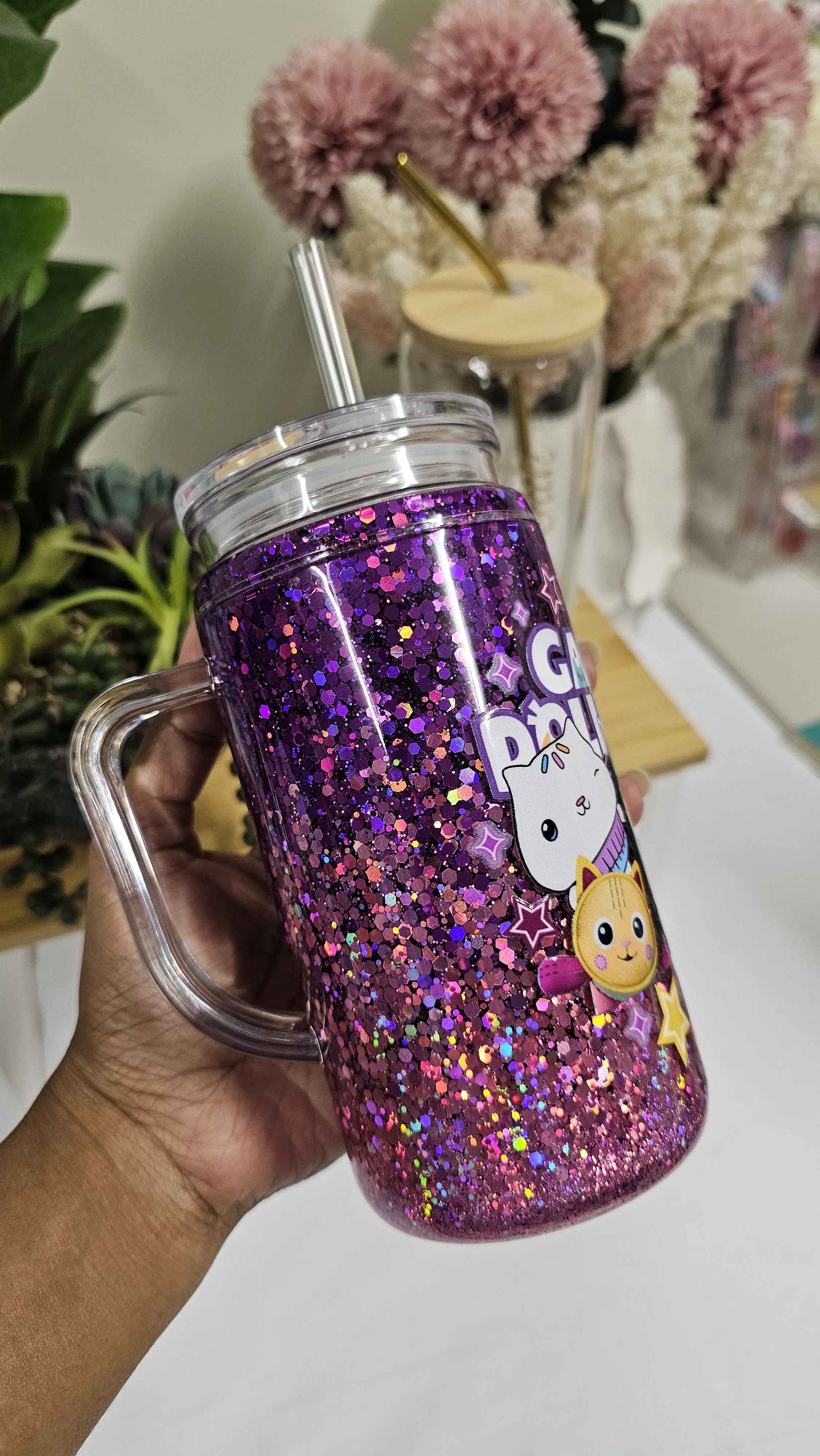 Gabby’s Sparkle House – Snowglobe Tumbler (2).jpg
