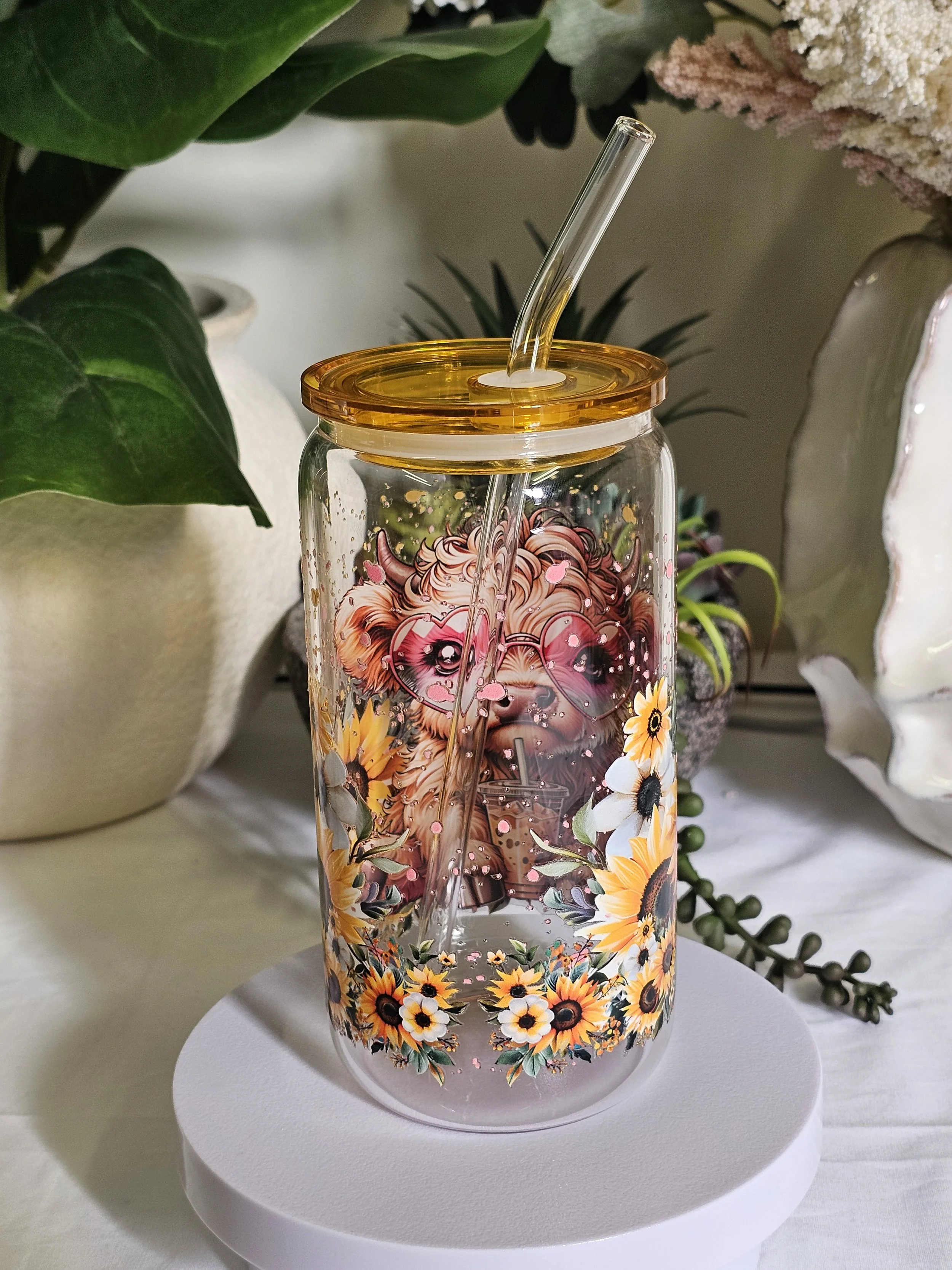Boba Highland Cow 16oz Glass Tumbler (2).jpg