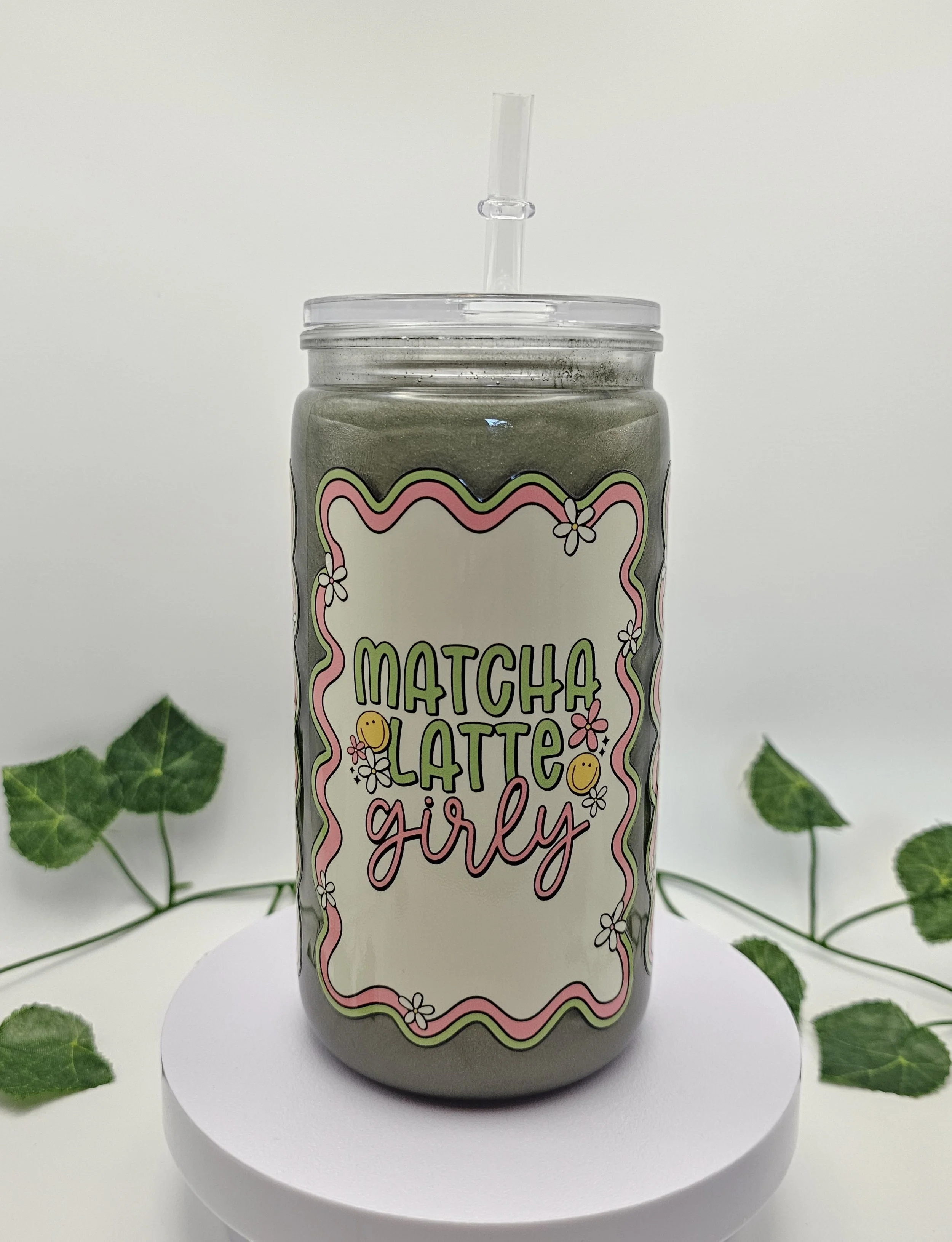 Matcha Latte Girly - Snowglobe Tumbler