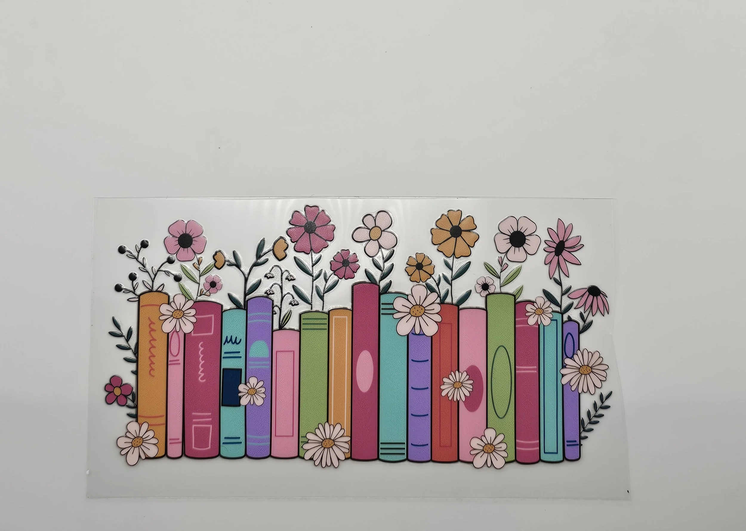 Blooming Bookshelf - 16oz UV DTF wrap