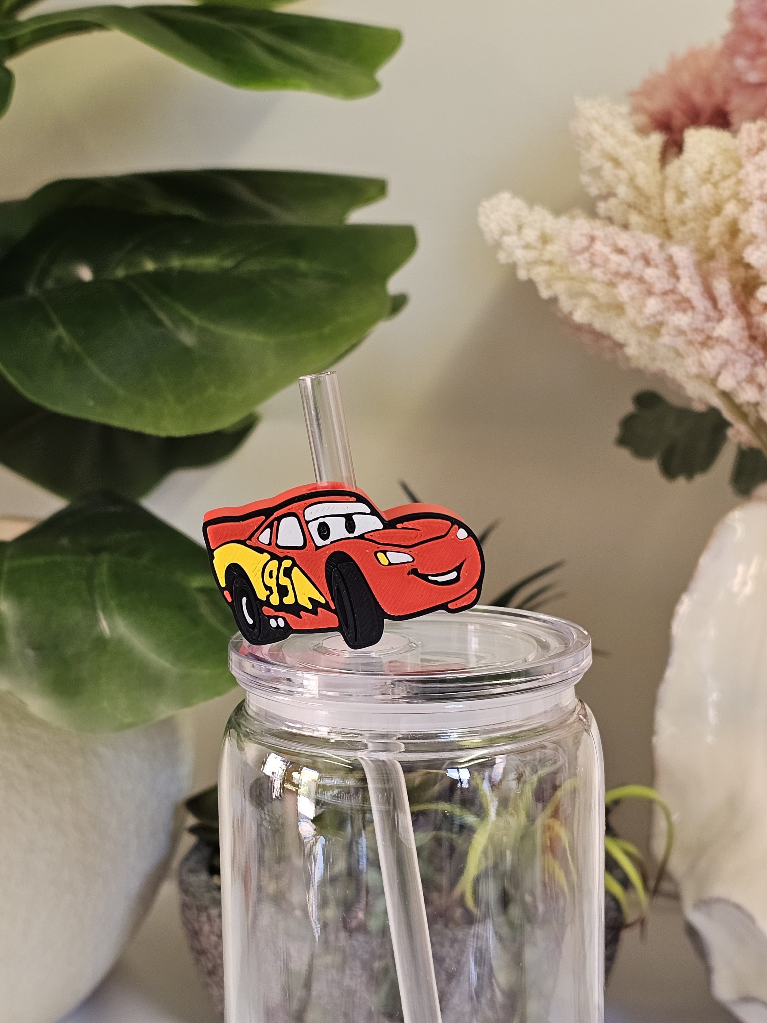 Red Race Car Straw Topper.jpg