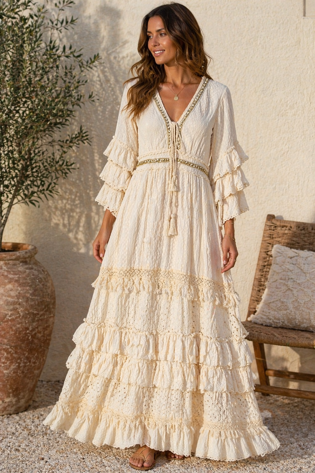 Aurelia Élan Lace Maxi Dress