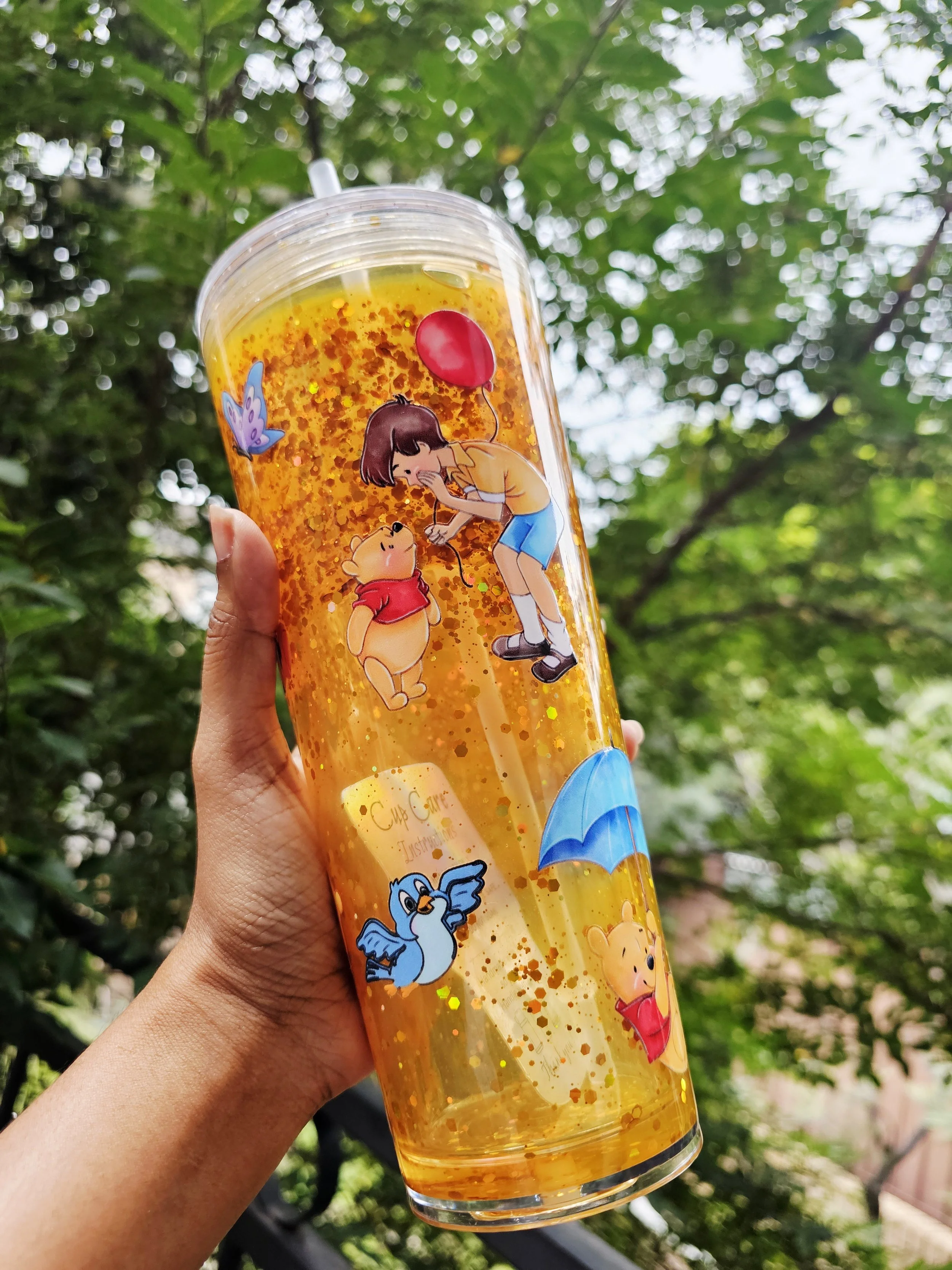 Honey Bear Glitter Tumbler  Cute Character Inspired Cup Australia.jpg
