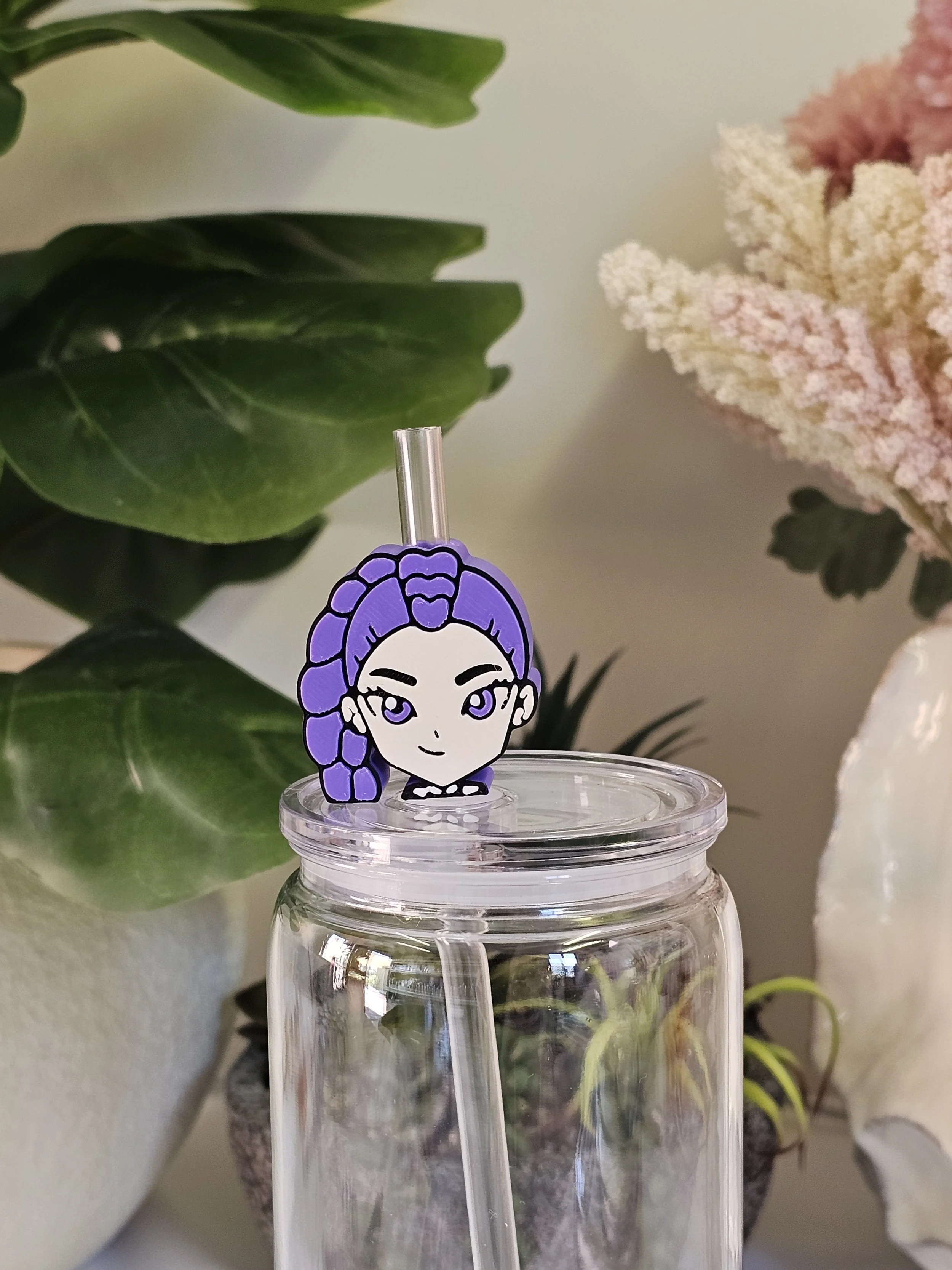 Purple Braid Girl Straw Topper.jpg