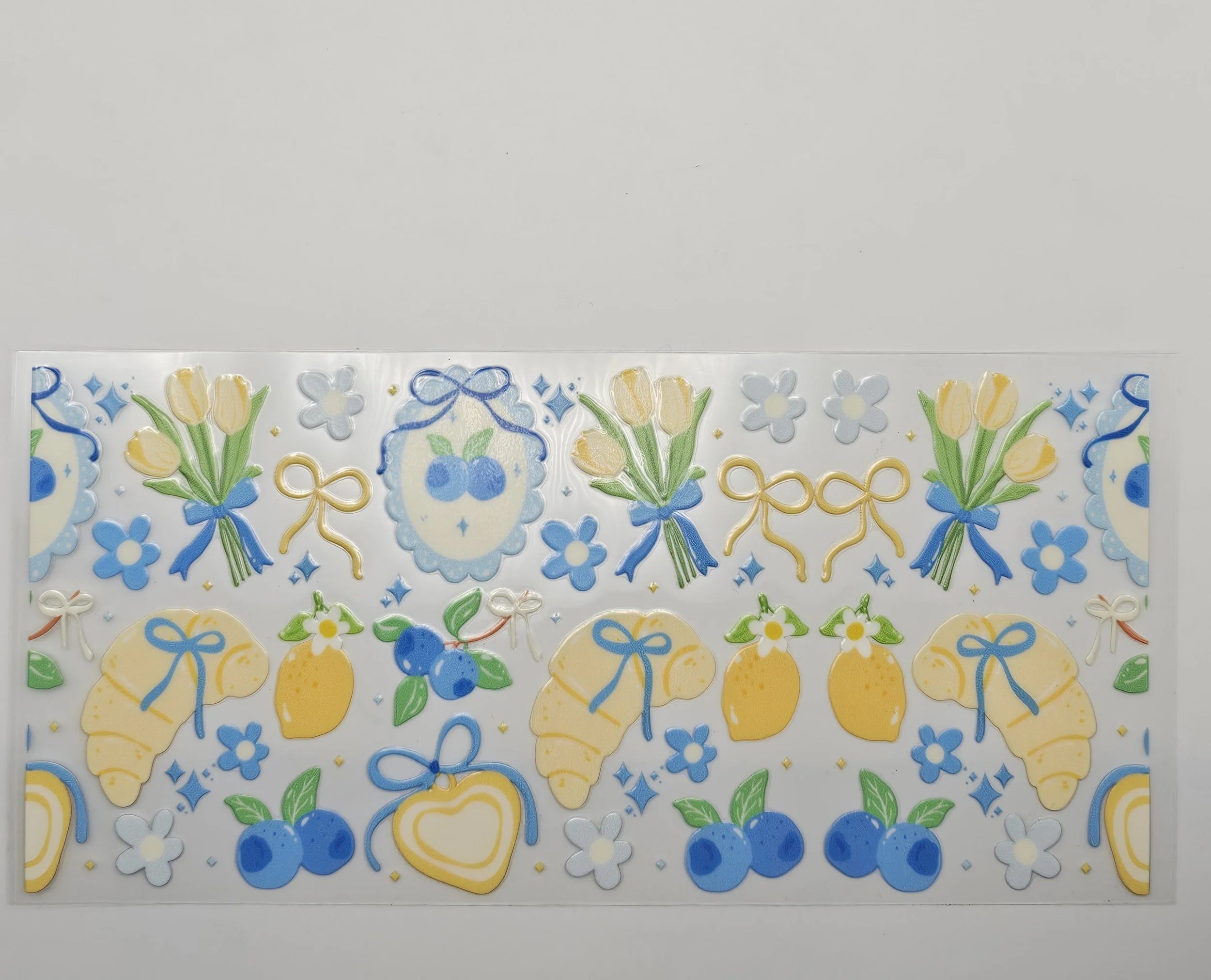 Sunny Citrus Garden - 16oz UV DTF wrap