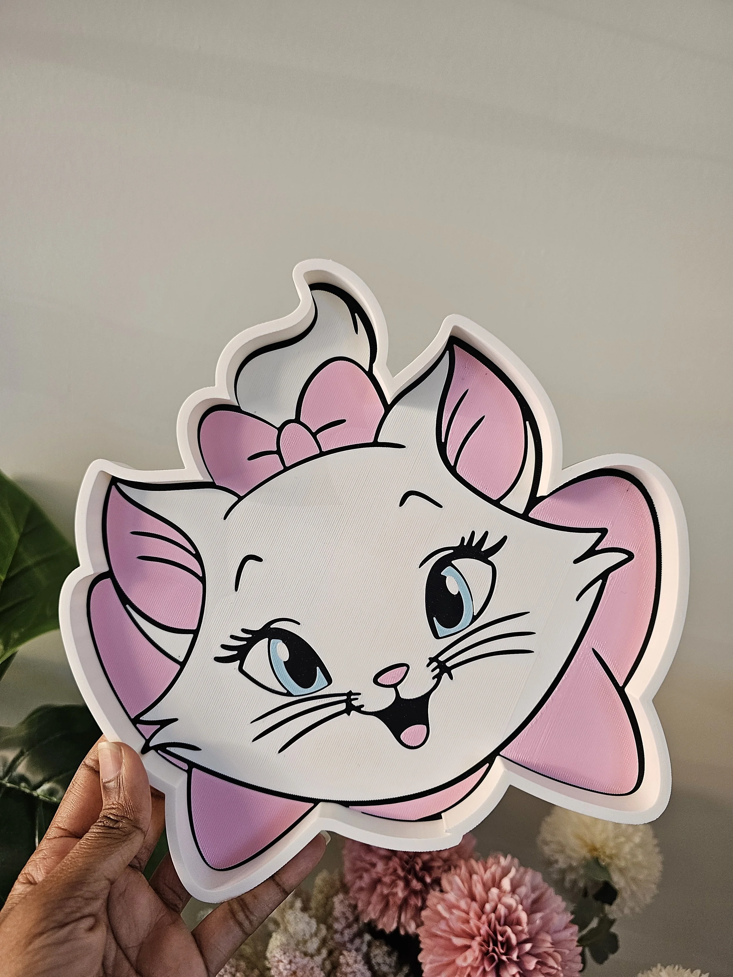 Pink Bow Kitty Trinket Tray
