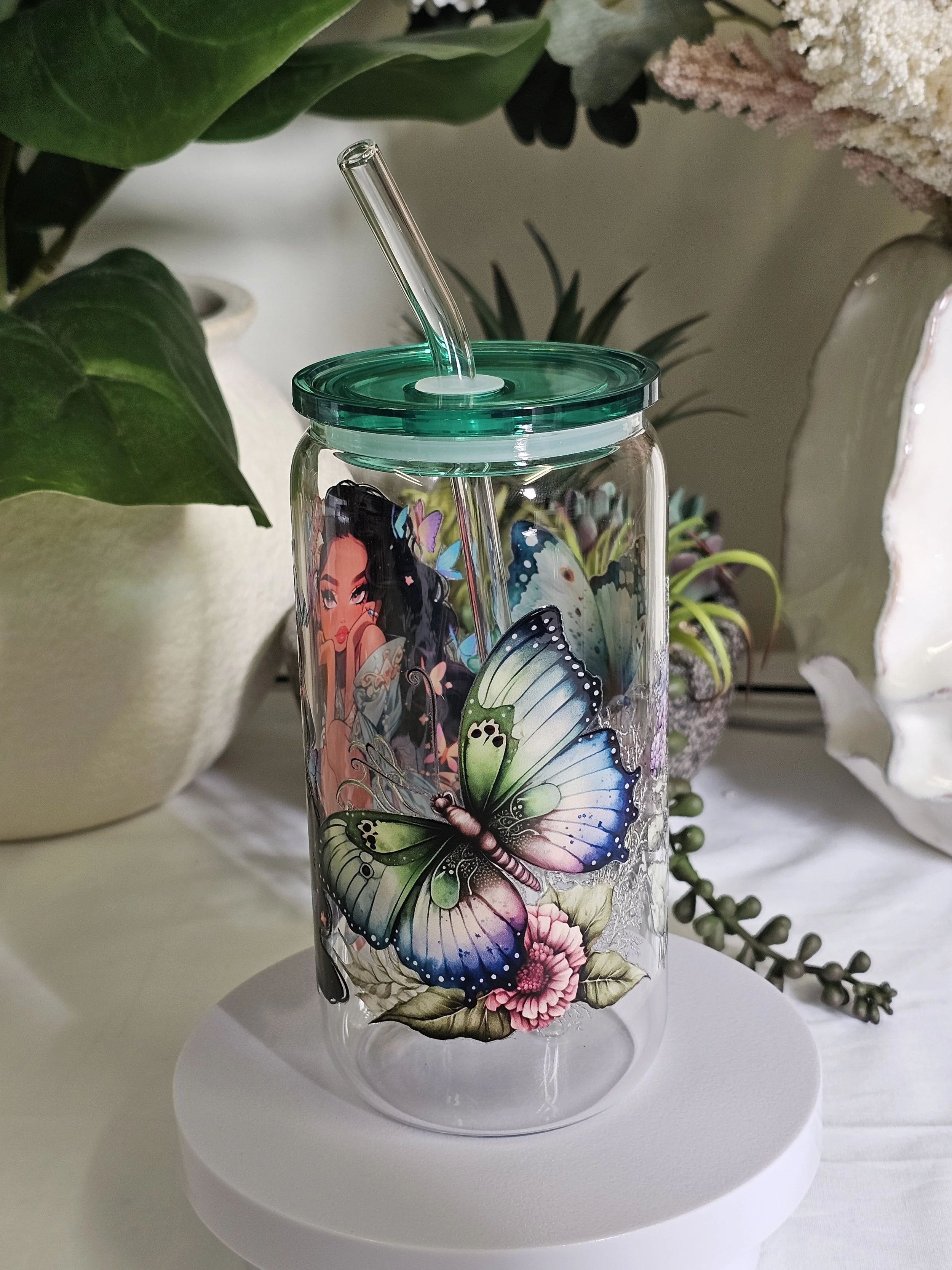 Butterfly Beauty 16oz Glass Tumbler (2).jpg