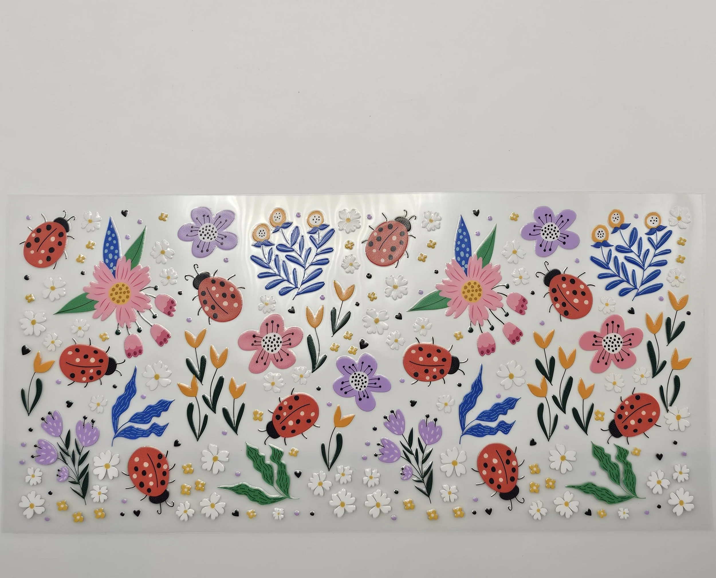 Ladybug Garden - 16oz UV DTF wrap