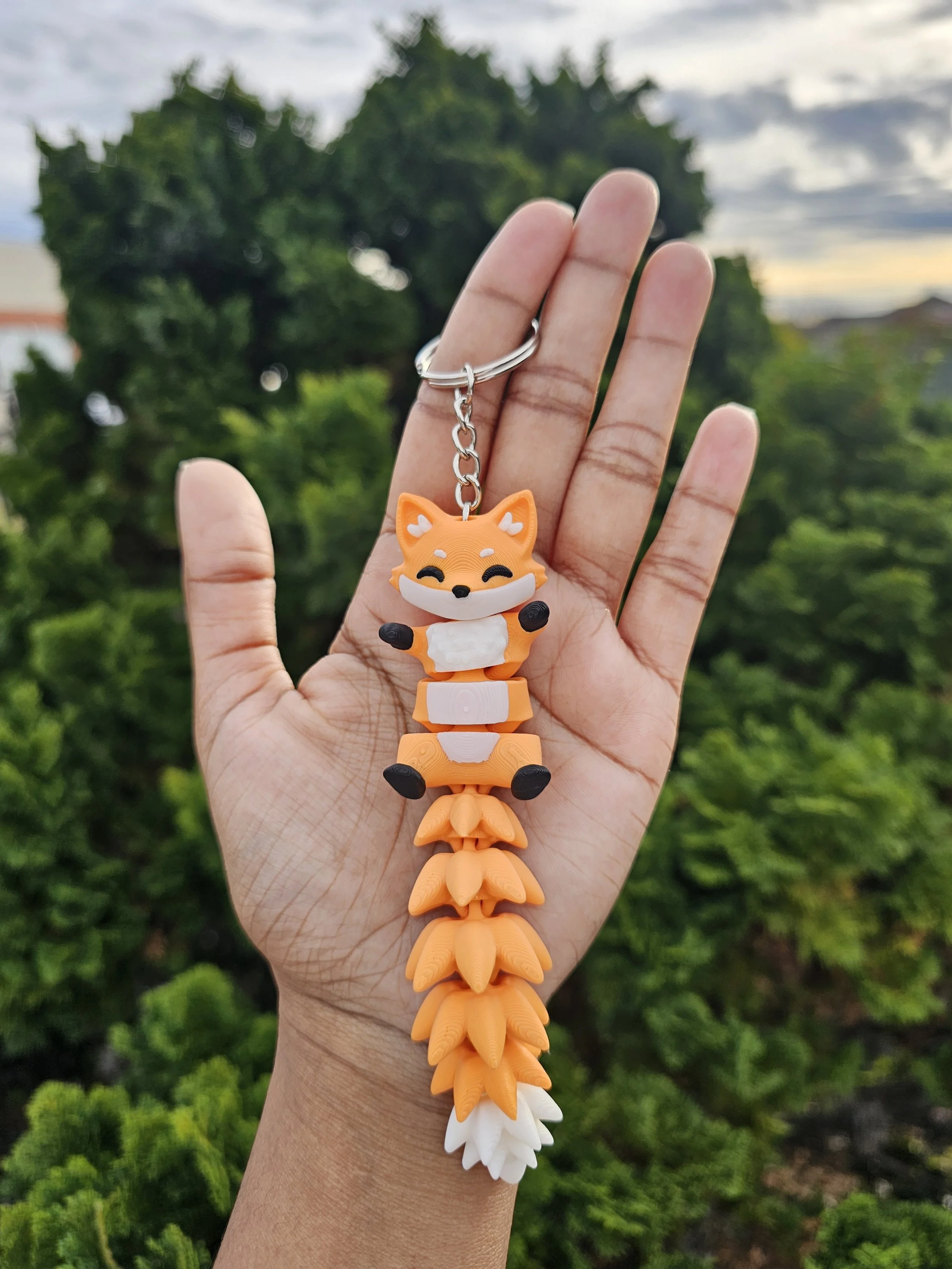 Sunny Fox Articulated Keychain