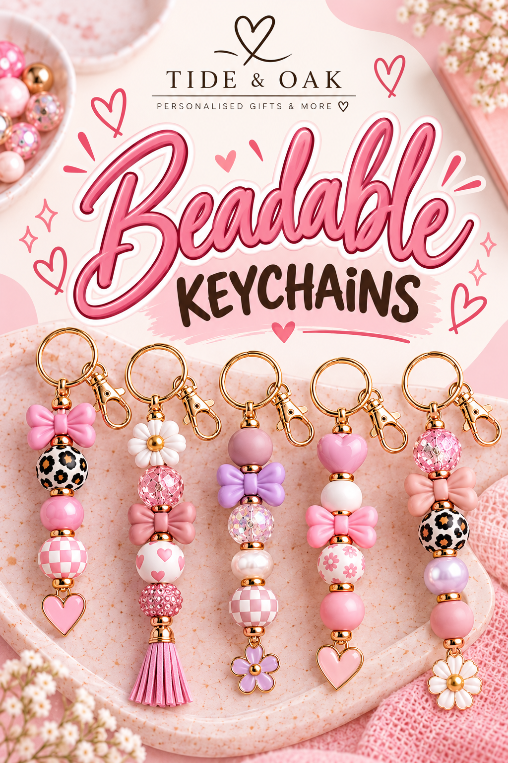 Beadable Keychain