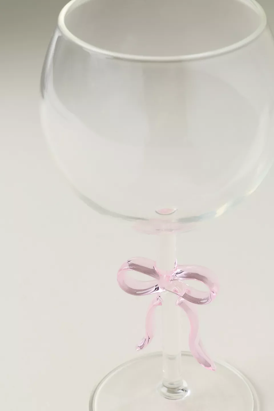 Wine Glass with Bow