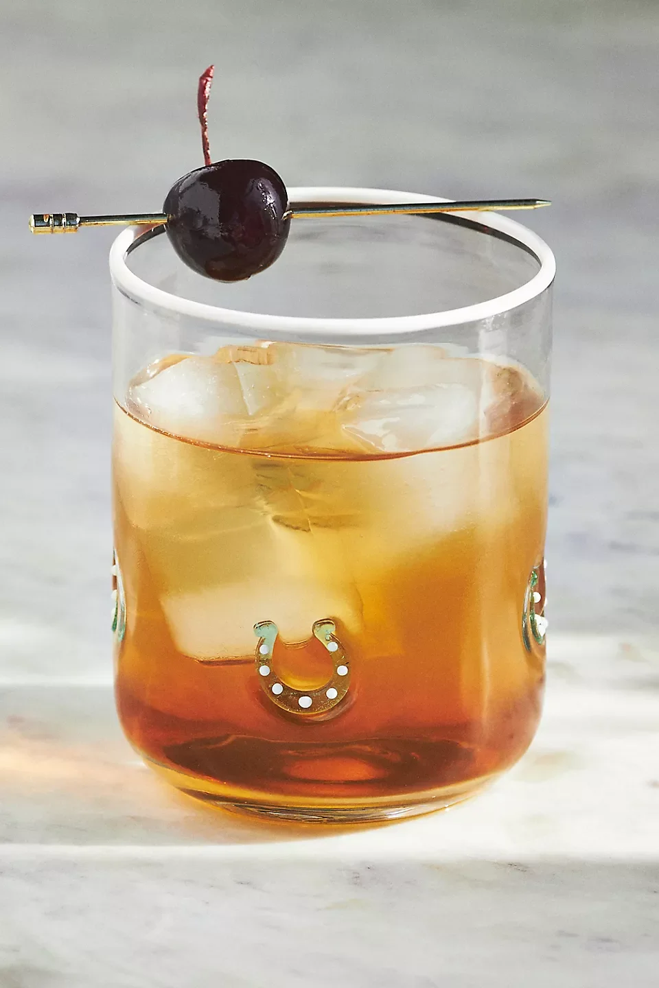 Icon Juice Glass: Horseshoes