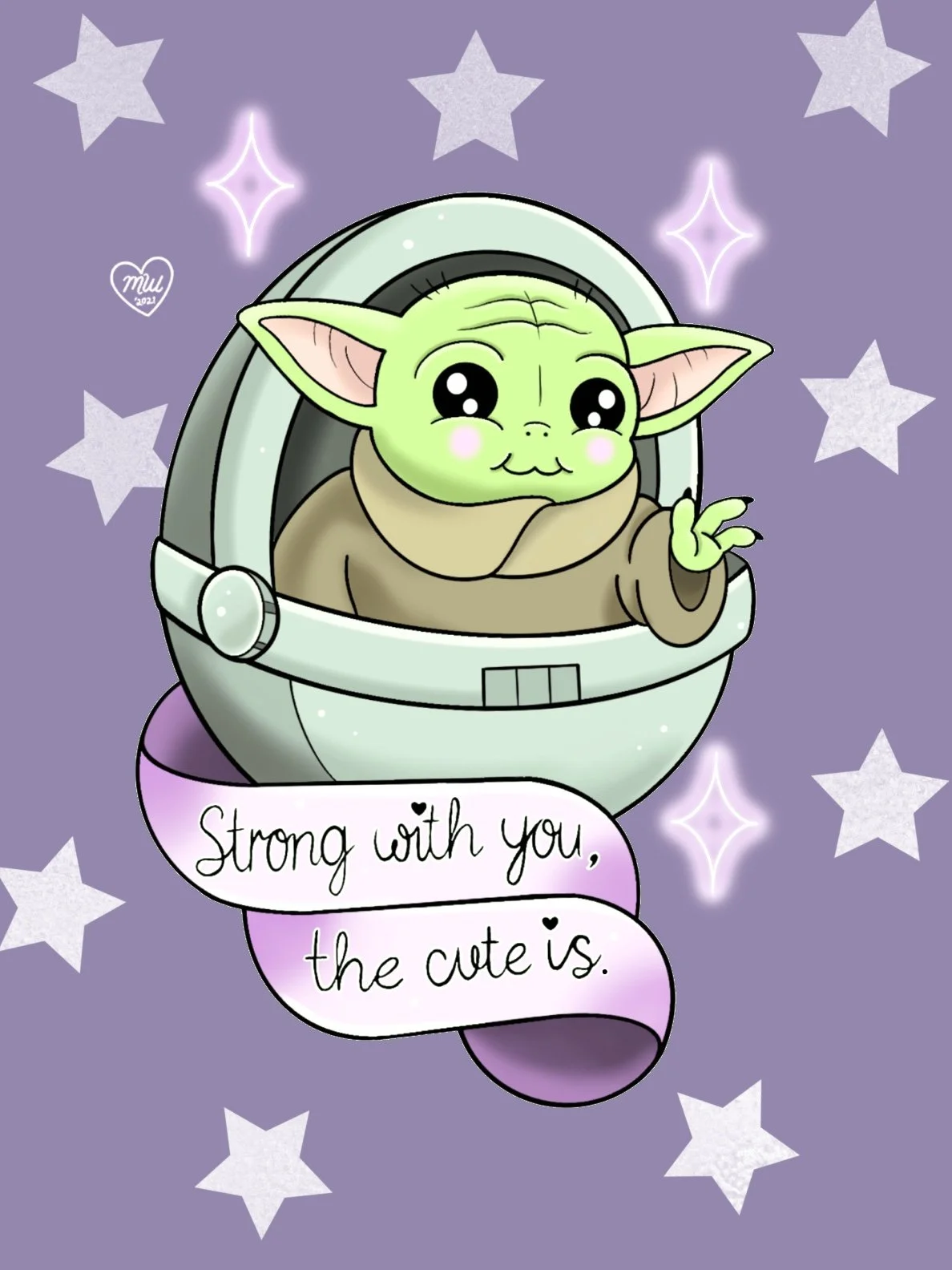 baby yoda cute art, grogu fanart, cute baby yoda, star wars fanart