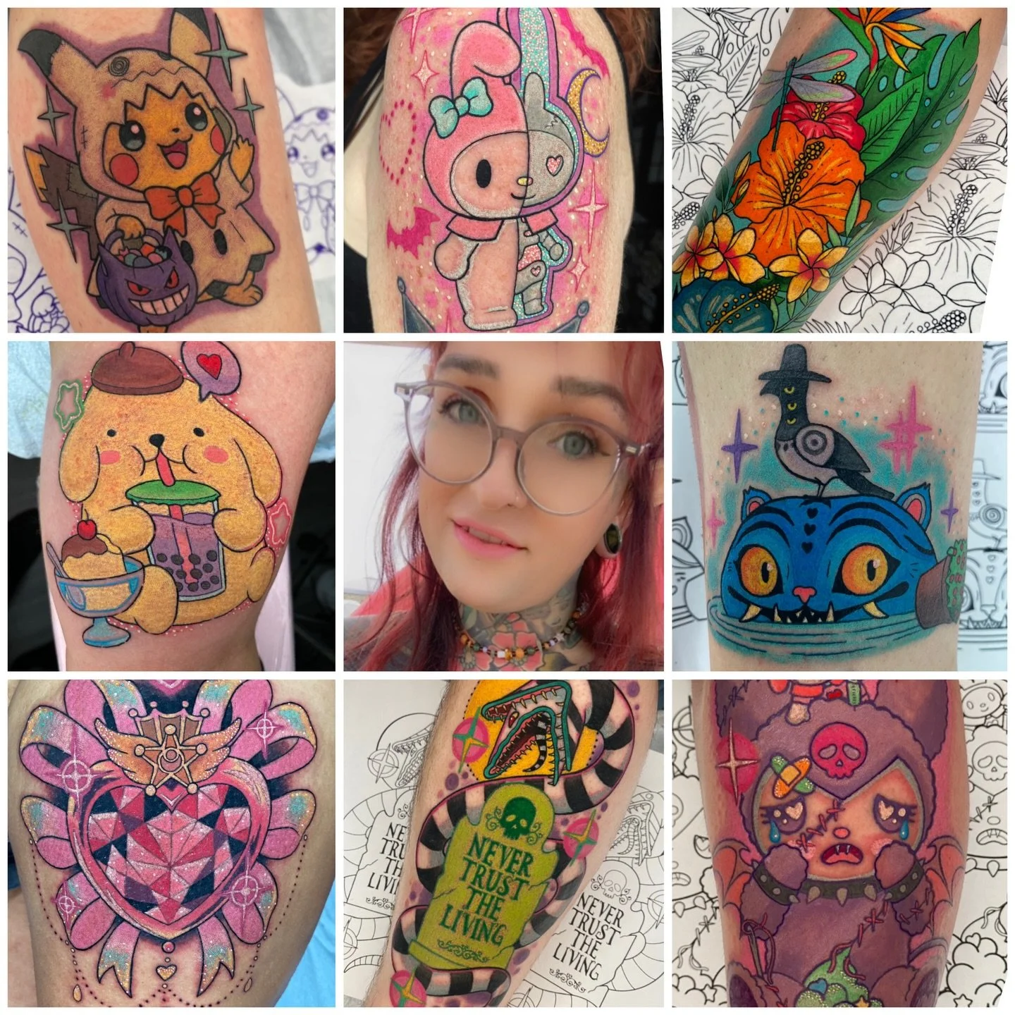 Art vs. Artist 2025 🎀
&bull;
2025 has been one of the strangest &amp; most difficult years of my life but at least I made a lot of cool tattoos &amp; met a lot of nice people. Somehow I&rsquo;m still here, still alive, still tattooing, still making 