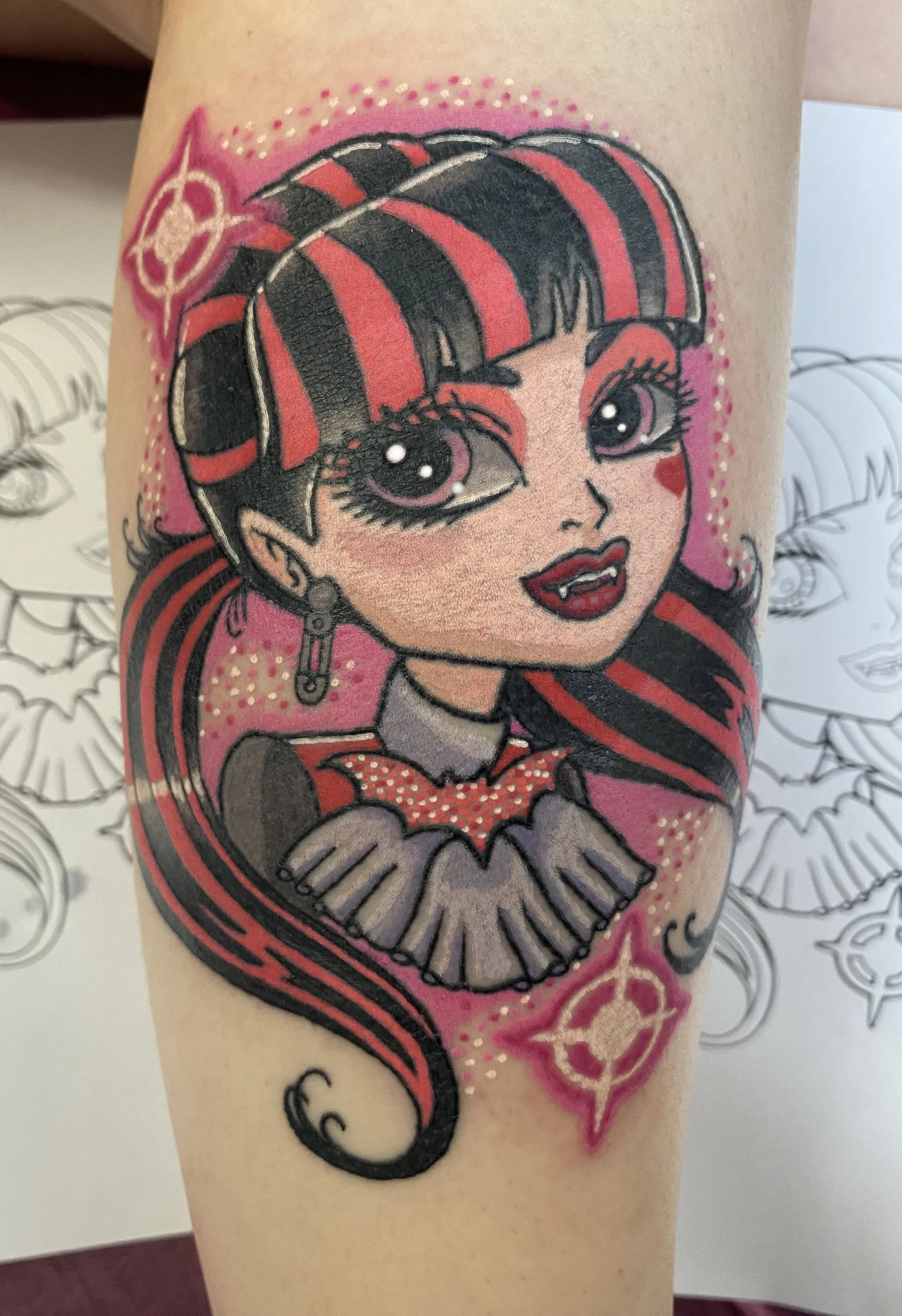 Monster High Draculaura kawaii cute tattoo