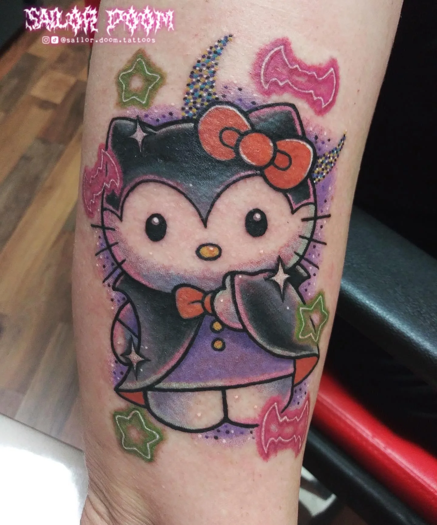hello kitty sanrio cute and creepy kawaii tattoo