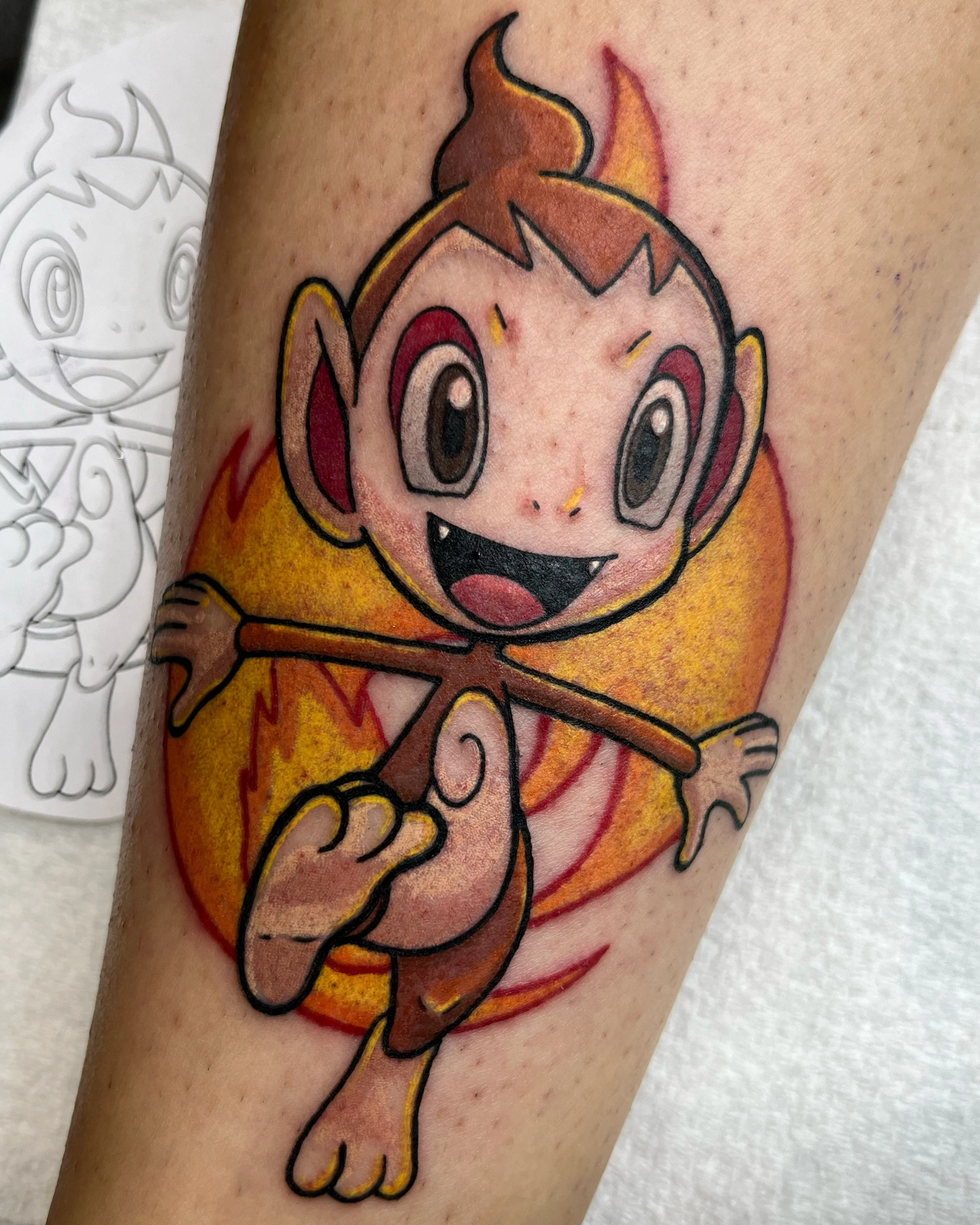 Chimchar pokemon tattoo