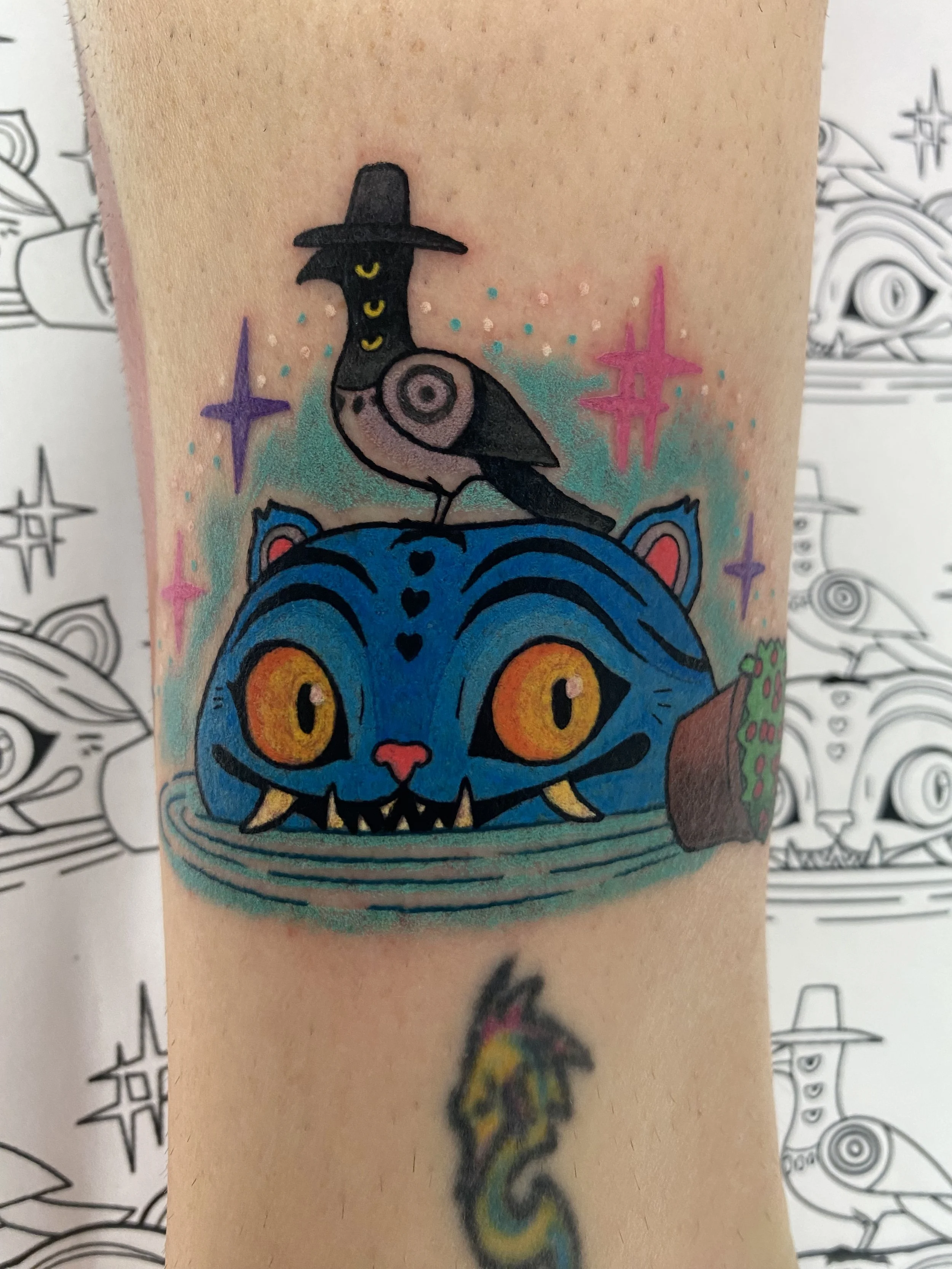 k-pop demon hunters Derpy Tiger tattoo