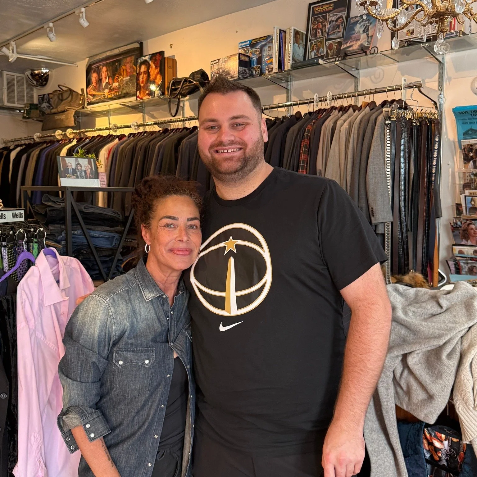 How could I forget to mention that while in ##hollywood, I had the privilege to meet the one and ONLY  Claudia Wells AKA Jennifer Parker from Back to the Future!!! I went to her store Armani Wells and bought the jacket I wore for the single cover to 